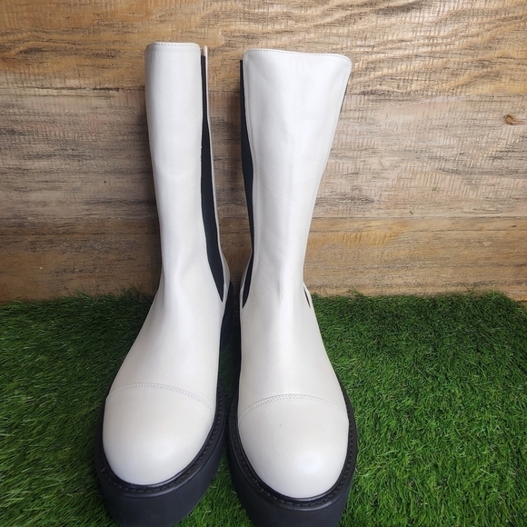 NWB Stuart Weitzman Presley Presley Ultralift 50mm platform boots Sz 8.5 - Picture 6 of 11